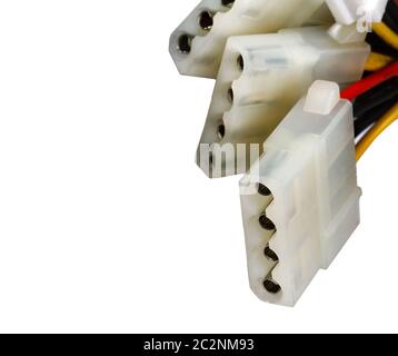 Connectors with wires Stock Photo