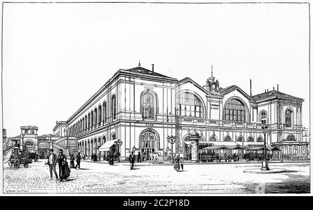 Gare montparnasse Black and White Stock Photos & Images - Alamy