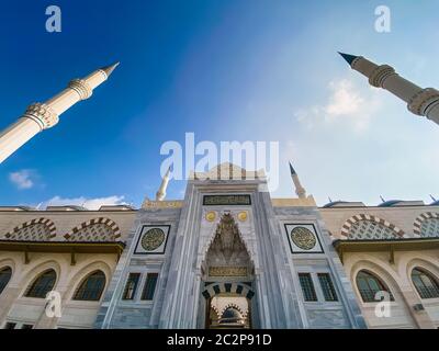 October 30, 2019. Istanbul Camlica Mosque. Turkish Camlica Camii. The biggest mosque in Turkey. The new mosque and the biggest i Stock Photo