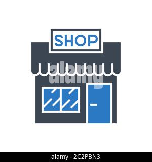Store Vector Glyph Icon Stock Vector