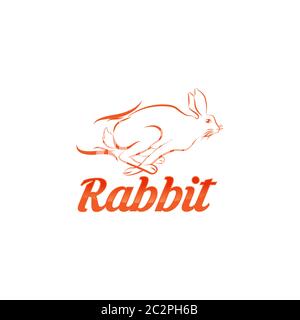 Rabbit logo template vector icon symbol illustration,EPS 10 Stock Vector