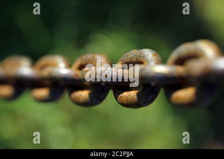 Rusty chain Stock Photo