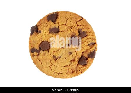 Chocolate chip cookie, gluten free, isolated on a white background with a clipping path Stock Photo
