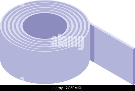 Medical plaster icon, isometric style Stock Vector