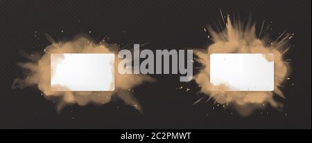 Premium Vector  Blue smoke burst isolated on transparent background. color  steam explosion special effect. realistic vector column of fire fog or mist  texture .