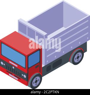 Big tipper icon, isometric style Stock Vector