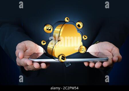 cloud computing concept Stock Photo