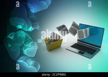 Data transferring Stock Photo