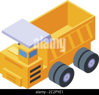 Dumper icon, isometric style Stock Vector