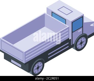 Tipper icon, isometric style Stock Vector