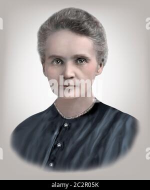 Marie Curie 1867-1934 Polish born French Physicist Chemist Stock Photo