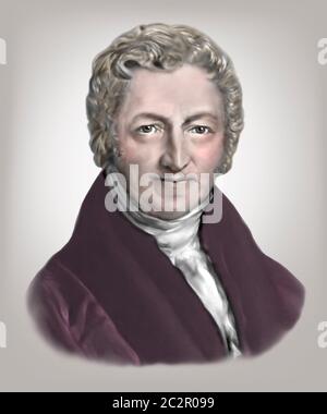 Thomas Robert Malthus 1766-1834 English Cleric Scholar Economist Stock Photo