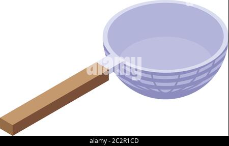 Sieve utensils icon, isometric style Stock Vector