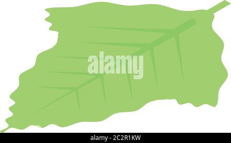 Raspberry plant leaf icon, isometric style Stock Vector