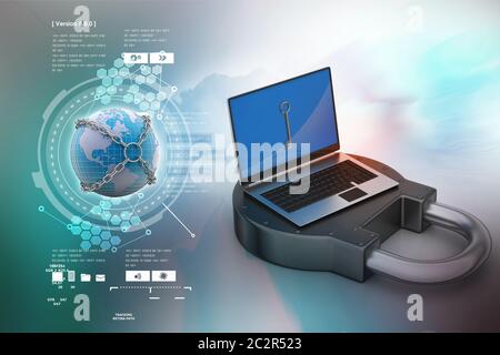 Internet security concept Stock Photo