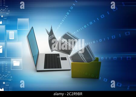Data transferring Stock Photo