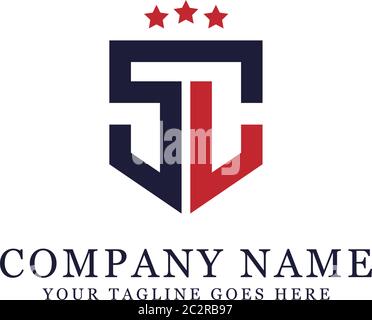 SL initial name logo stock image, S and L logo badge Stock Vector