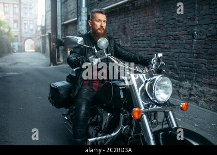 Man Leather Jacket Image & Photo (Free Trial) | Bigstock