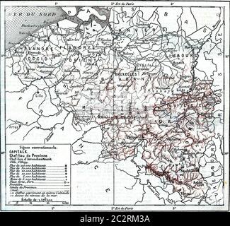 Belgium map artwork black and white illustration Stock Photo - Alamy