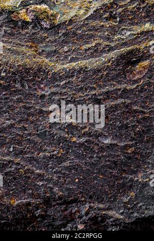 Stones texture and background. Rock texture. Dark grey black slate texture Stock Photo