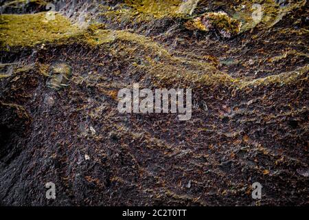 Stones texture and background. Rock texture. Dark grey black slate texture Stock Photo
