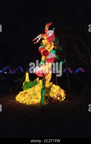 France Gaillac Tarn 12-2018: The festival of lanterns one of the ...