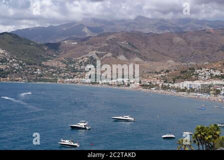 Views of the La Herradura area in Almuñecar, Granada. Spain Stock Photo