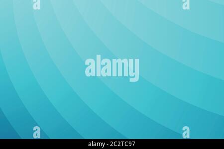 Abstract background with blue gradient. Wavy stripes of various shades of blue from the darkest to the lightest. Calm flow. Stock Vector