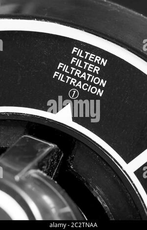 Close-up view of water filtering system part Stock Photo
