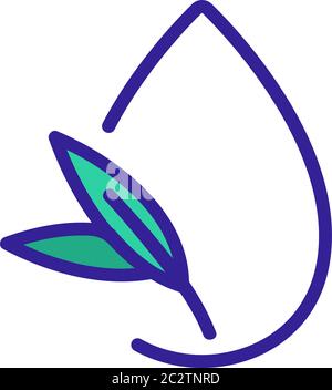 eucalyptus liquid drop icon vector outline illustration Stock Vector ...