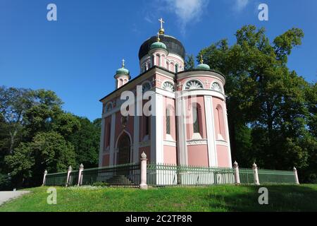 Russian Orthodox Alexander Nevsky Memorial Church, Potsdam Stock Photo