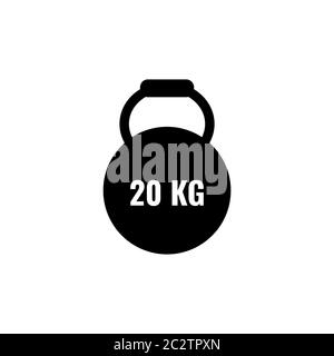 Kettlebells vector design template illustration Stock Vector