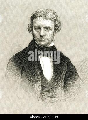 MICHAEL FARADAY (1791-1867) English scientist, chemist, electrical engineer Stock Photo