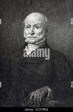 JOHN QUINCY ADAMS (1767-1848) American statesman and 6th President of the USA Stock Photo