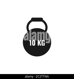 Kettlebells vector design template illustration Stock Vector