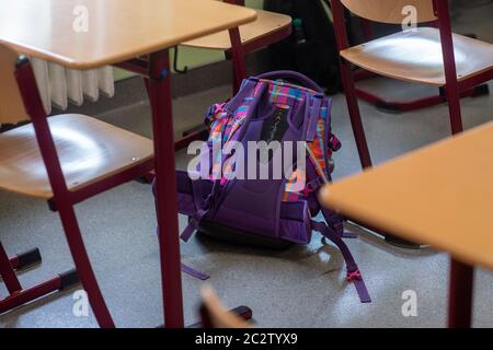 Gardelegen, Germany. 18th June, 2020. Tables and chairs of ...