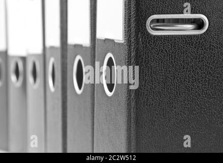 Row of binders Stock Photo