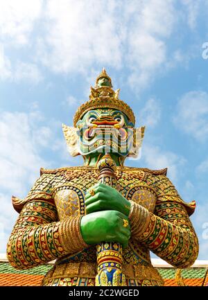 Guard statue in Wat Po Temple, Thailand Stock Photo