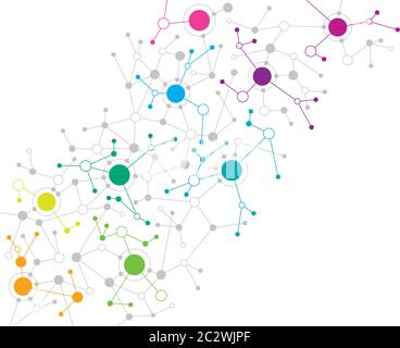 Abstract background illustrating a network concept. Stock Vector