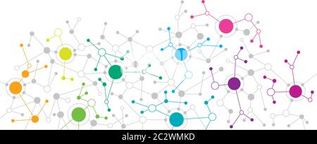 Abstract background illustrating a network concept. Stock Vector