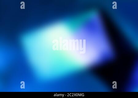 Abstract blurred neon background with a place for a quote or other text. Acqua mente and phantom blue texture with copy space. S Stock Photo
