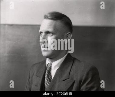 Portrait of men in civilian dress Heinrich Hoffmann Photographs 1933 Adolf Hitler's official photographer, and a Nazi politician and publisher, who was a member of Hitler's intimate circle. Stock Photo