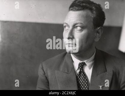 Portrait of men in civilian dress Heinrich Hoffmann Photographs 1933 Adolf Hitler's official photographer, and a Nazi politician and publisher, who was a member of Hitler's intimate circle. Stock Photo