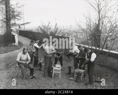 School and school operations at a SA driving school Heinrich Hoffmann Photographs 1933 Adolf Hitler's official photographer, and a Nazi politician and publisher, who was a member of Hitler's intimate circle. Stock Photo