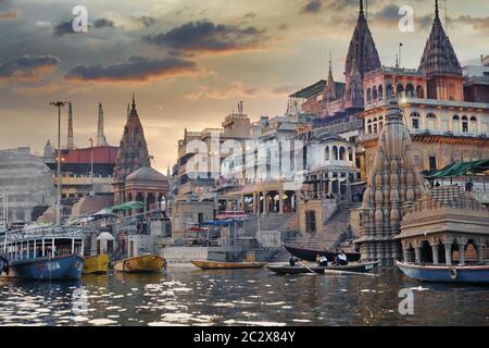 Varanasi, Banaras, Uttar Pradesh, India. January 2020 Stock Photo