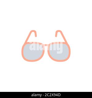 glasses summer icon or sign design illustration Stock Vector