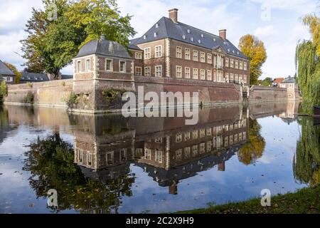 Baroque castle Ahaus-Gartenfront Stock Photo