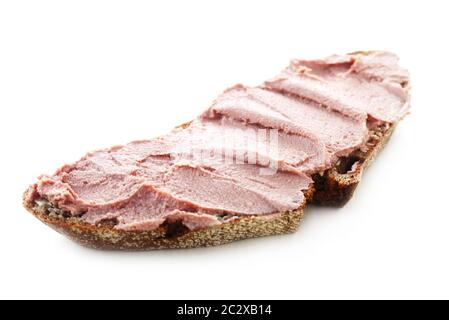 Liver Pate Bread Stock Photo