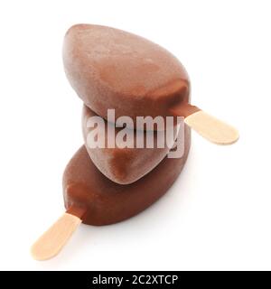 Chocolate Ice Lollies Stock Photo