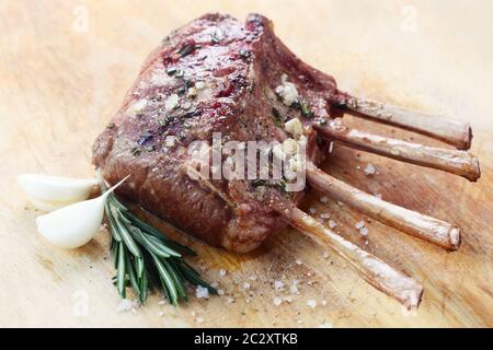 Roast Lamb Stock Photo